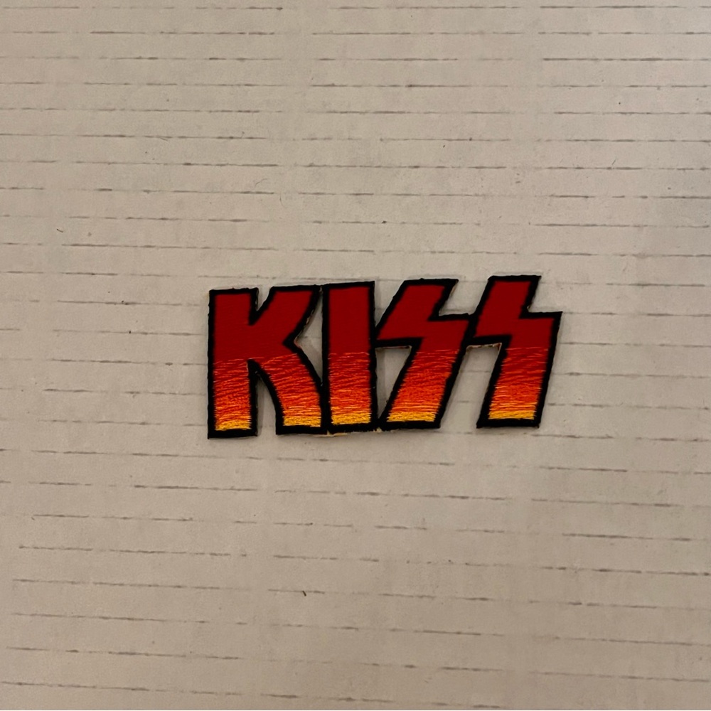 Kiss Patch P-474 Vintage 2004 KISS Catalog Red Orange Black Yellow Embroidered